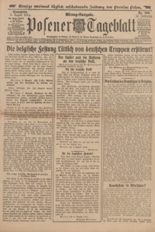 Posener Tageblatt. Jg.53, Nr. 368 (8 August 1914)