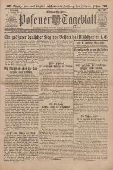 Posener Tageblatt. Jg.53, Nr. 372 (11 August 1914)