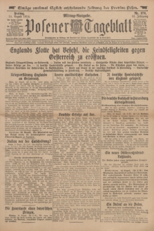 Posener Tageblatt. Jg.53, Nr. 378 (14 August 1914)