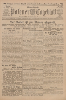 Posener Tageblatt. Jg.53, Nr. 382 (17 August 1914)