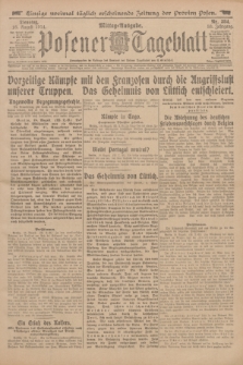 Posener Tageblatt. Jg.53, Nr. 384 (18 August 1914)