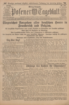 Posener Tageblatt. Jg.53, Nr. 402 (28 August 1914)