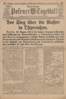 Posener Tageblatt. Jg.53, Nr. 405 (30 August 1914) + dod.