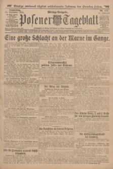 Posener Tageblatt. Jg.53, Nr. 424 (10 September 1914)