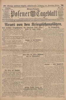 Posener Tageblatt. Jg.53, Nr. 443 (22 September 1914) + dod.