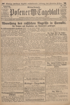 Posener Tageblatt. Jg.53, Nr. 472 (8 Oktober 1914)