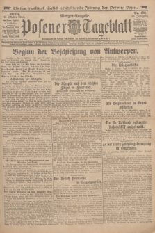 Posener Tageblatt. Jg.53, Nr. 473 (9 Oktober 1914) + dod.