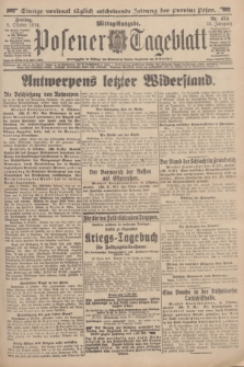 Posener Tageblatt. Jg.53, Nr. 474 (9 Oktober 1914)