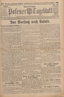 Posener Tageblatt. Jg.53, Nr. 489 (18 Oktober 1914) + dod.