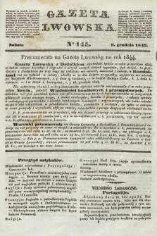 Gazeta Lwowska. 1843, nr 145