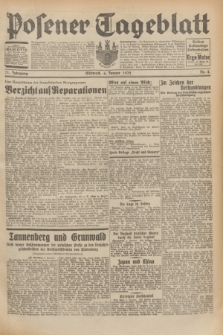 Posener Tageblatt. Jg.71, Nr. 4 (6 Januar 1932) + dod.