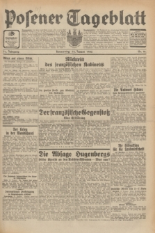 Posener Tageblatt. Jg.71, Nr. 10 (14 Januar 1932) + dod.
