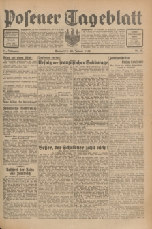 Posener Tageblatt. Jg.71, Nr. 18 (23 Januar 1932) + dod.
