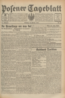 Posener Tageblatt. Jg.71, Nr. 43 (23 Februar 1932) + dod.