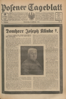 Posener Tageblatt. Jg.71, Nr. 45 (25 Februar 1932) + dod.
