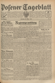 Posener Tageblatt. Jg.71, Nr. 67 (22 März 1932) + dod.