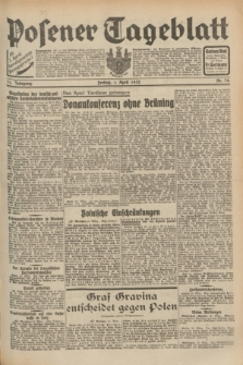 Posener Tageblatt. Jg.71, Nr. 74 (1 April 1932) + dod.