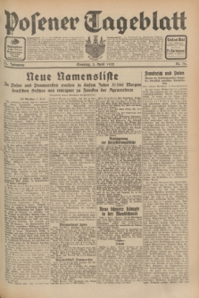 Posener Tageblatt. Jg.71, Nr. 76 (3 April 1932) + dod.
