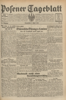 Posener Tageblatt. Jg.71, Nr. 81 (9 April 1932) + dod.