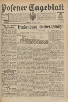 Posener Tageblatt. Jg.71, Nr. 83 (12 April 1932) + dod.