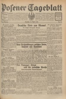 Posener Tageblatt. Jg.71, Nr. 94 (24 April 1932) + dod.