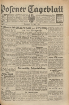 Posener Tageblatt. Jg.71, Nr. 99 (30 April 1932) + dod.