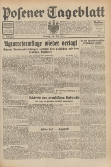 Posener Tageblatt. Jg.71, Nr. 116 (24 Mai 1932) + dod.