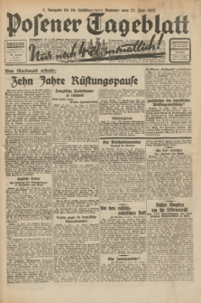 Posener Tageblatt. Jg.71, Nr. 140 (22 Juni 1932) + dod. (po konfiskacie)
