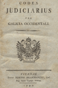 Codex Judiciarius Pro Galicia Occidentali