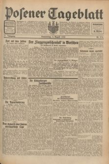 Posener Tageblatt. Jg.71, Nr. 176 (4 August 1932) + dod.