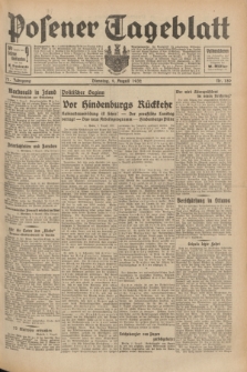 Posener Tageblatt. Jg.71, Nr. 180 (9 August 1932) + dod.
