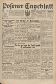 Posener Tageblatt. Jg.71, Nr. 182 (11 August 1932) + dod.