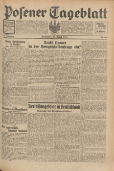 Posener Tageblatt. Jg.71, Nr. 184 (13 August 1932) + dod.