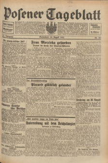 Posener Tageblatt. Jg.71, Nr. 189 (20 August 1932) + dod.