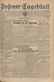 Posener Tageblatt. Jg.71, Nr. 191 (23 August 1932) + dod.