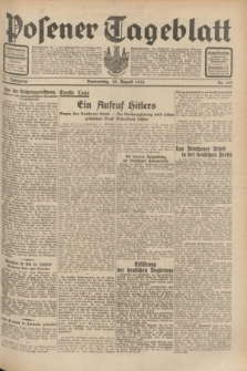 Posener Tageblatt. Jg.71, Nr. 193 (25 August 1932) + dod.