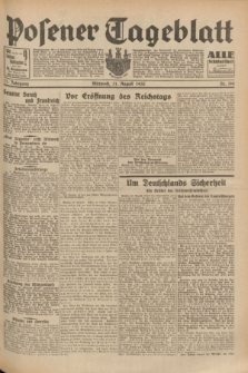 Posener Tageblatt. Jg.71, Nr. 198 (31 August 1932) + dod.