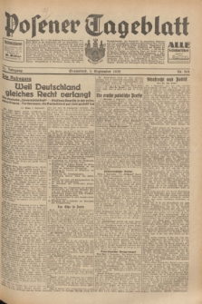 Posener Tageblatt. Jg.71, Nr. 201 (3 September 1932) + dod.