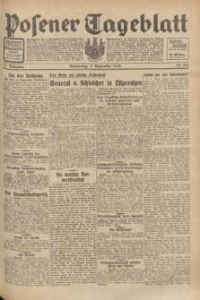 Posener Tageblatt. Jg.71, Nr. 205 (8 September 1932) + dod.