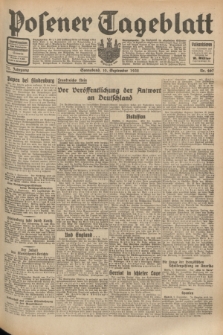 Posener Tageblatt. Jg.71, Nr. 207 (10 September 1932) + dod.