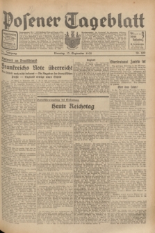 Posener Tageblatt. Jg.71, Nr. 209 (13 September 1932) + dod.