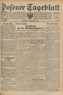 Posener Tageblatt. Jg.71, Nr. 213 (17 September 1932) + dod.