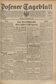 Posener Tageblatt. Jg.71, Nr. 214 (18 September 1932) + dod.