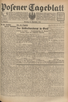Posener Tageblatt. Jg.71, Nr. 220 (25 September 1932) + dod.