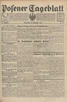Posener Tageblatt. Jg.71, Nr. 223 (29 September 1932) + dod.