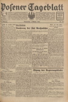 Posener Tageblatt. Jg.71, Nr. 229 (6 Oktober 1932) + dod.