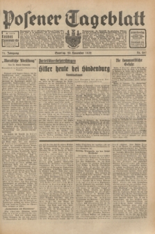 Posener Tageblatt. Jg.71, Nr. 267 (20 November 1932) + dod.