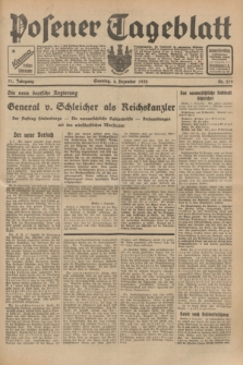 Posener Tageblatt. Jg.71, Nr. 279 (4 Dezember 1932) + dod.
