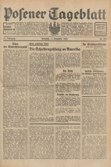 Posener Tageblatt. Jg.71, Nr. 284 (11 Dezember 1932) + dod.