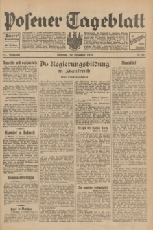 Posener Tageblatt. Jg.71, Nr. 291 (20 Dezember 1932) + dod.